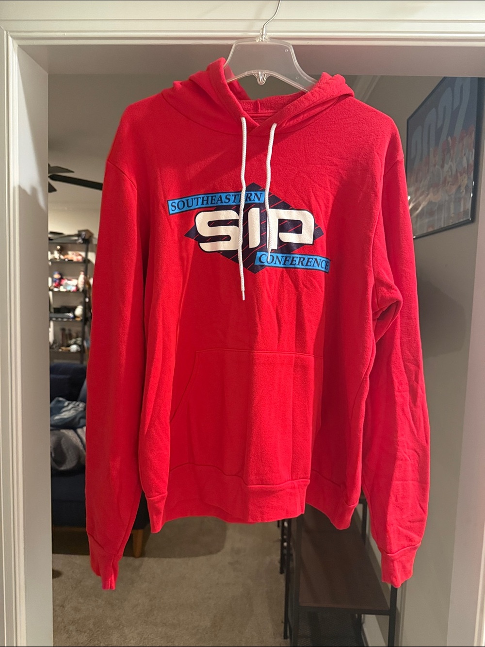 Southeastern Conference Red Hooded Sweatshirt